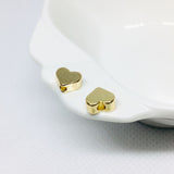 50pcs 14K Gold Plated Heart Shape Beads