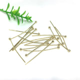 500pcs 14k Gold Plated Round Pin Needle