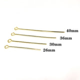 100pcs 14k Gold Plated 9 Pin Needle