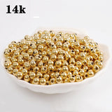 100 pcs 14K Gold Plated Beads