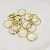 50pcs 14K Gold Plated Circle Frames