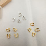 (2000pcs)18K U-shaped Wire Connection Clamp Horseshoe Buckle