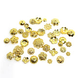 100 PCS 14K Gold Plated Flowers