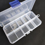 Small Fixed 10 Grid Plastic Storage Container Box