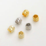 (200pcs)14/18k Clover tube beads