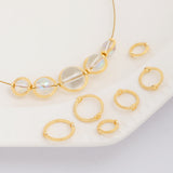 100pcs 14K Real Gold Plated Beads Frame