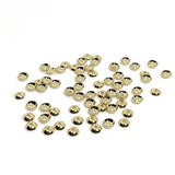 500pcs 14K Gold Plated Mini Round Flowers