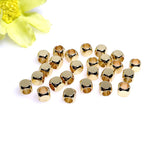 100pcs 14K Gold Plated Square Beads Spacer