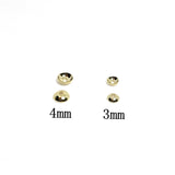 500pcs 14K Gold Plated Mini Round Flowers