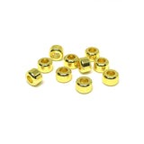 50pcs 14k Gold Plated Big Hole Barrel Bead