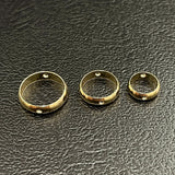 50pcs 14K Gold Plated Circle Frames