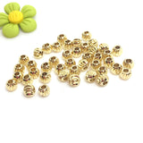 100 PCS 14K Gold Plated Watermelon Beads