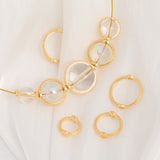 100pcs 14K Real Gold Plated Beads Frame