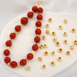 14K (500pcs) Plated with Real Gold Fried Dough Twist Charms Ball Bead