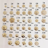 100 PCS 14K Gold Plated Flowers