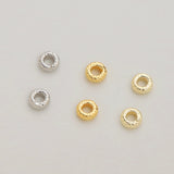 (200pcs) 14K/18K Flat Beads Color Preserving