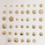 100 PCS 14K Gold Plated Flowers