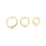 50pcs 14K Gold Plated Circle Frames