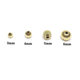 50pcs 14K Gold Plated  Pumpkin Bead